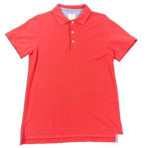 J. Hilburn Men's Knit Preppy Pink Polo Sz Small Slim Fit Short Sleeve RN# 123326